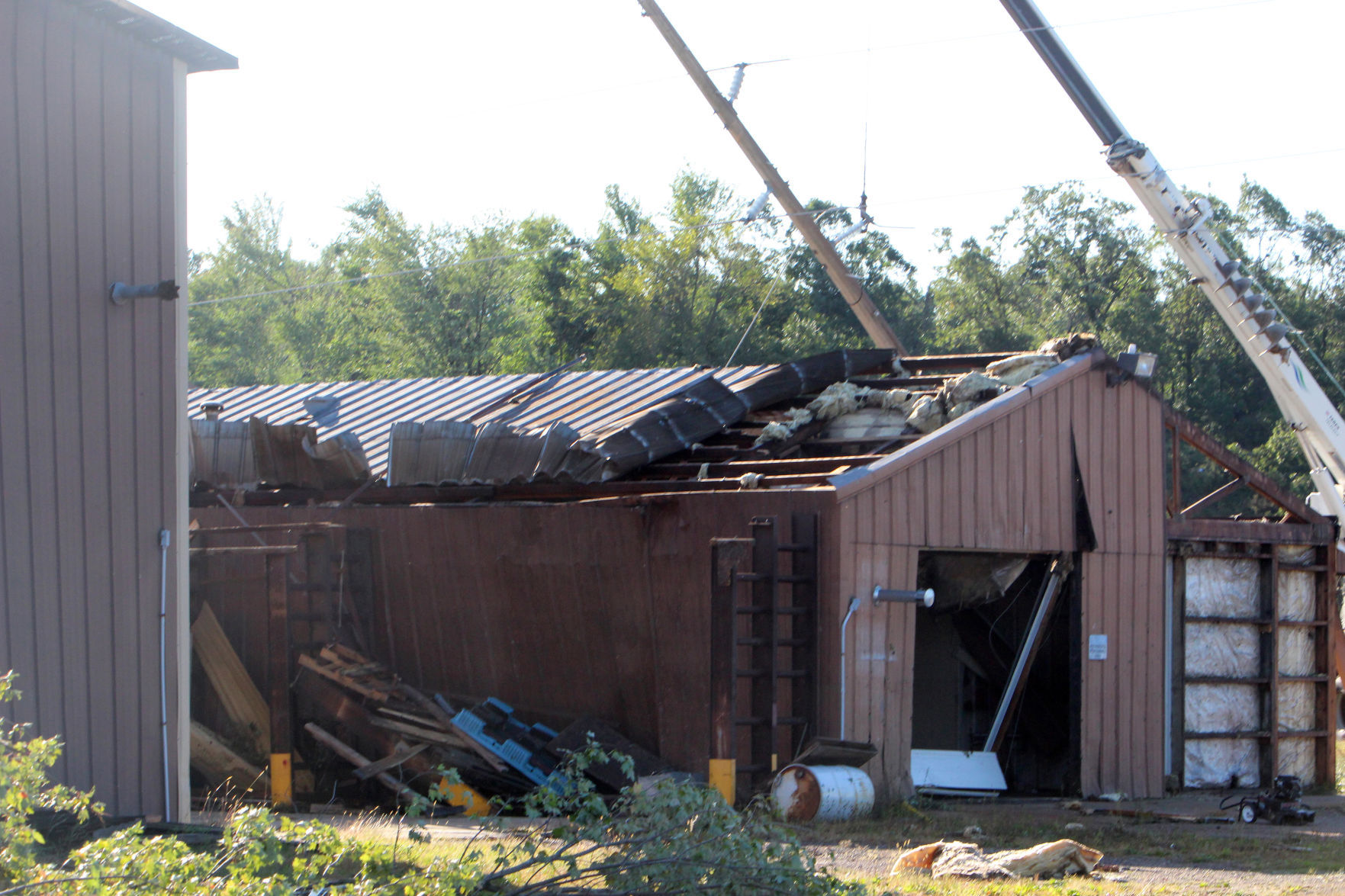 Tornado damage in near Wheaton/Elk Mound 9-25